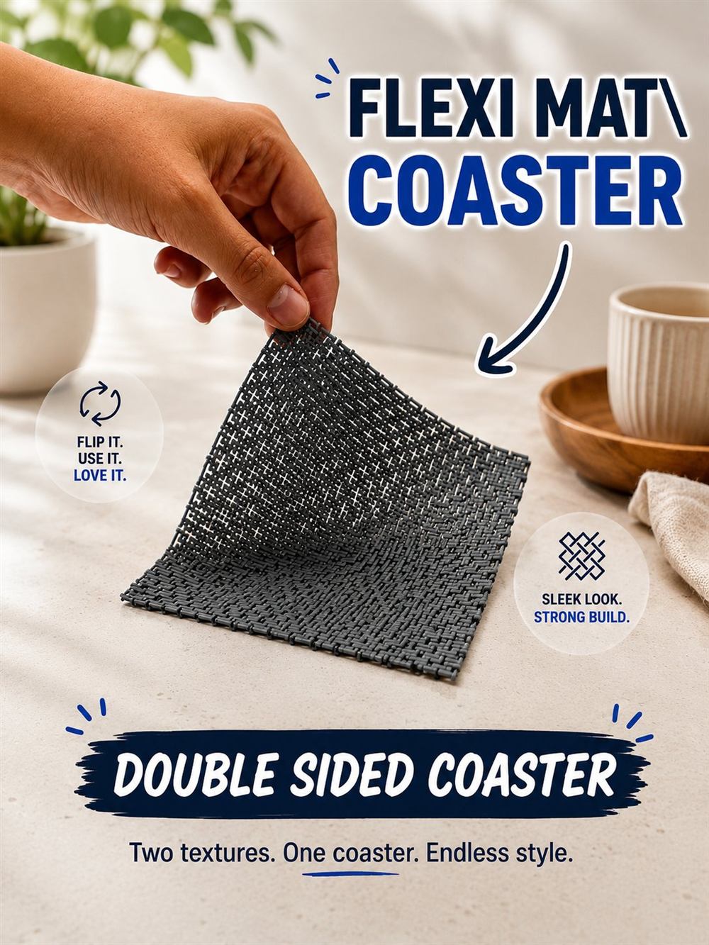 Tiny Prints FlexiWeave Coaster