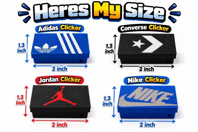 Mini Sneaker Box Clicker Set